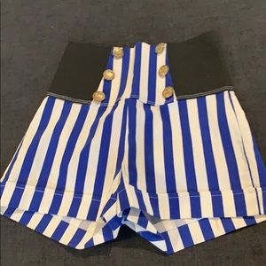 High waist mini shorts